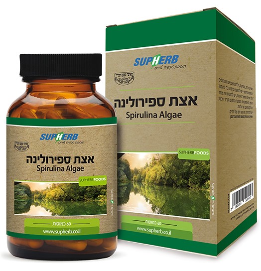 7290013465184 אצת ספירולינה 60 כמוסות