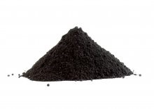 Pile,Of,Black,Powder,Isolated,On,White