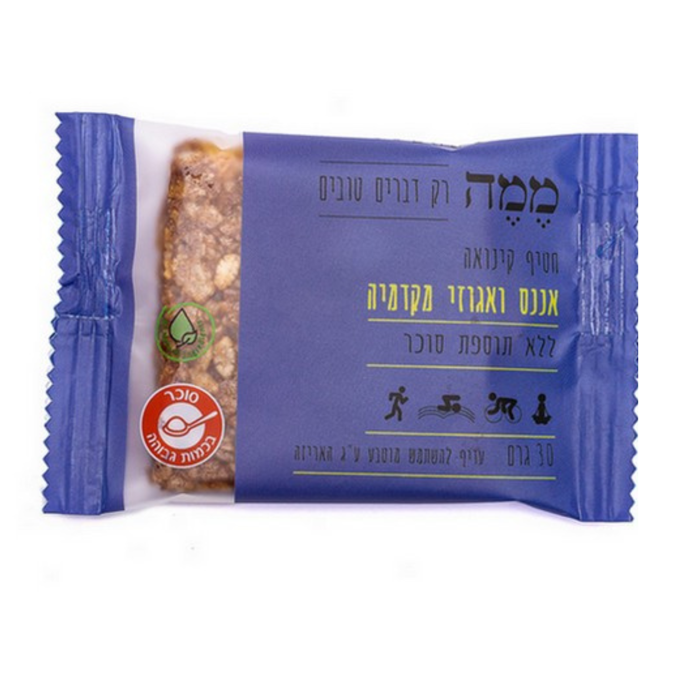 ממה חטיף אננס ואגוזי מקדמיה ממה חטיף אננס ואגוזי מקדמיה
