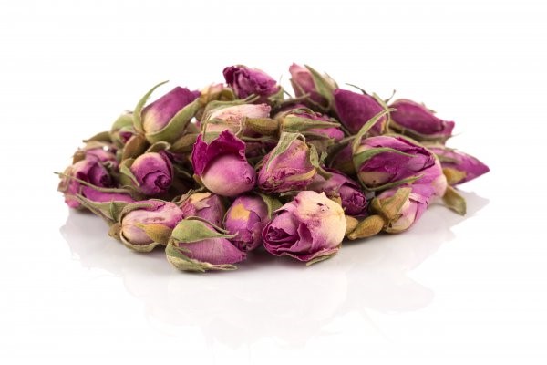 Rose,Flower,Dry,Tea,Isolated,On,A,White,Background